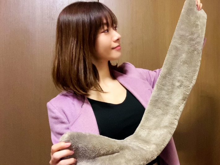 マフラーにしては短めの92cm