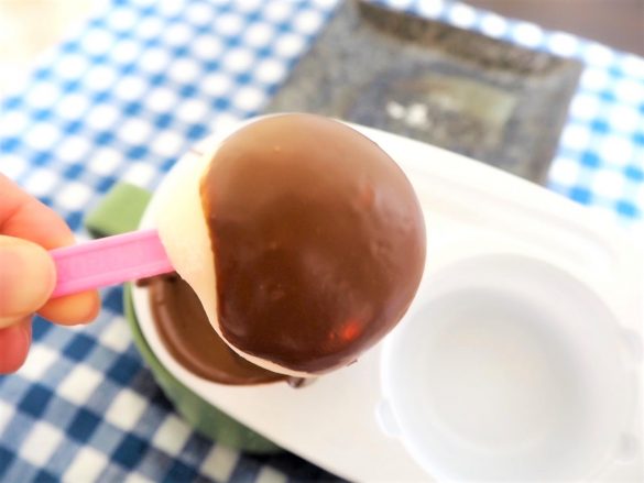 数10秒でパリッと固まります。