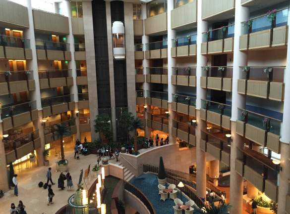 宿泊したホテルの写真(紀子さん提供)