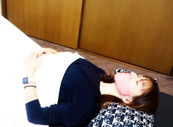 マスクをつけて一晩眠ってみた