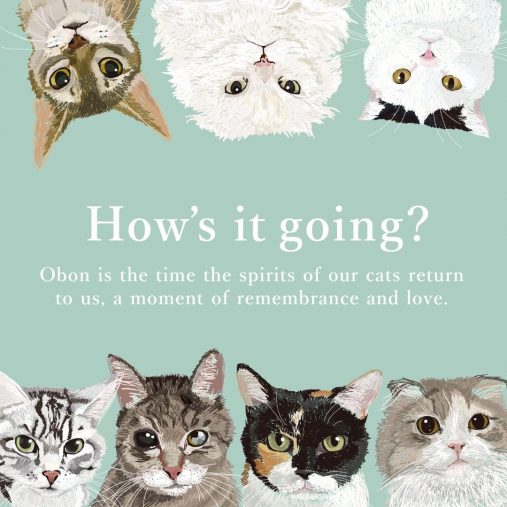 亡くなった動物が辿り着くとされている虹の橋をテーマにした作品