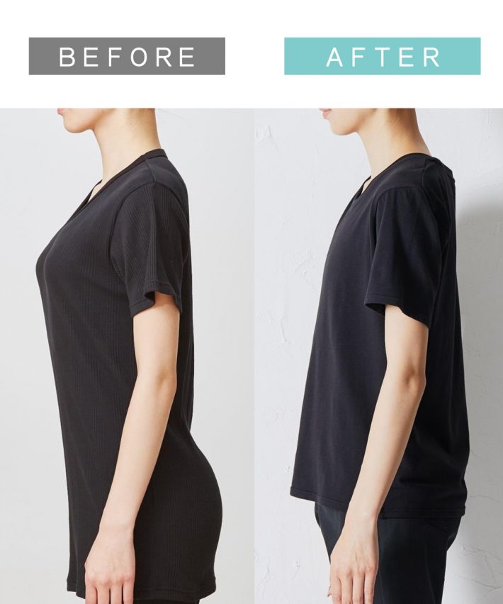 胸をフラットにするＴシャツ（税込3289円）
