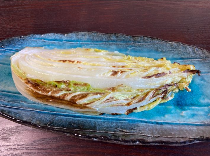 IHクッキングヒーターで焼いた白菜