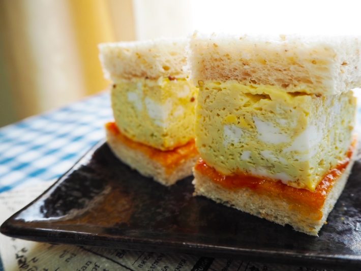 ふわふわのタマゴサンドが完成！