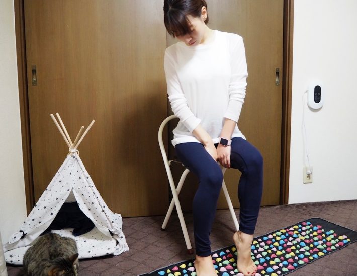 座っているときはこんな感じ