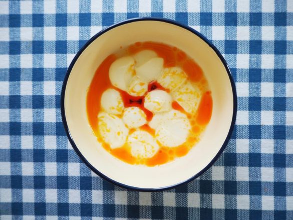 30秒加熱したもの