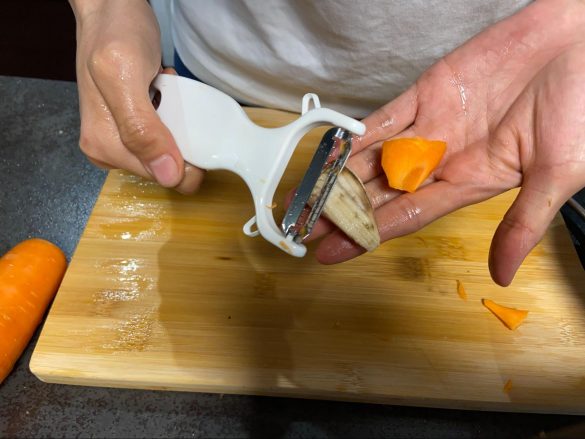 このくらいであれば包丁で千切りするのも苦ではない