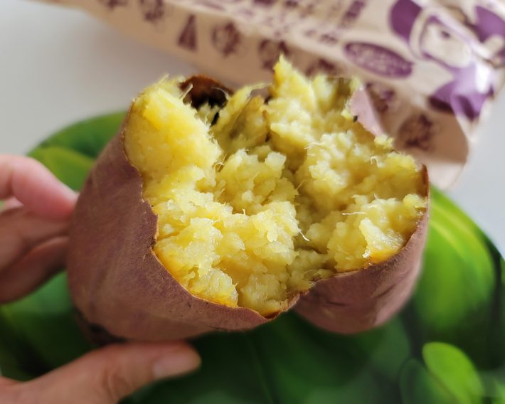 皮離れがよく、中身がとろーり熟した状態に焼きあがっている