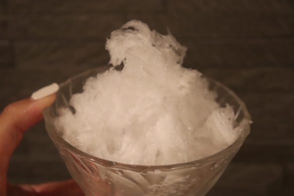 氷が削れはじめたら「粗く」にダイヤルを合わせる