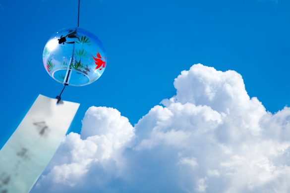 夏雲と風鈴