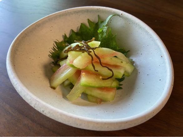 塩昆布と一緒いに食べても美味しい