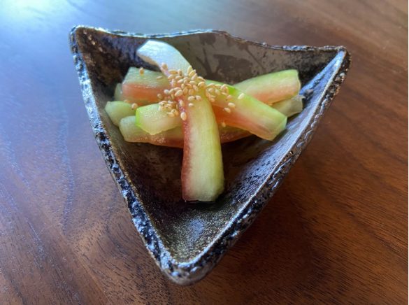 白ごまをトッピング