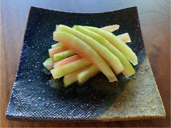スイカの浅漬けが完成
