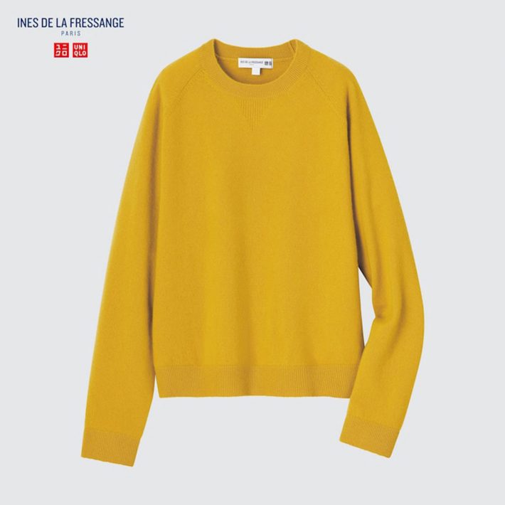 カシミヤクルーネックセーター