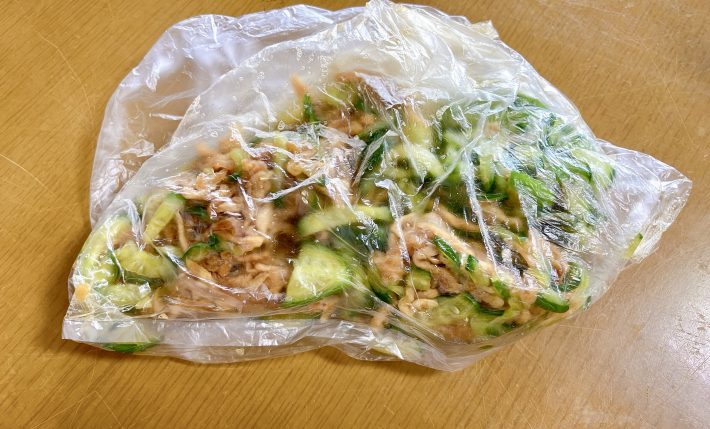 切り干し大根の腸活ぱりぱりサラダ