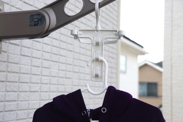 ハンガー同士を引っ掛けて使う