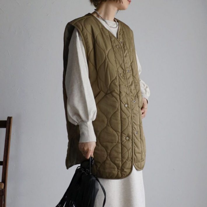 BONJOUR SAGANのキルティングベスト