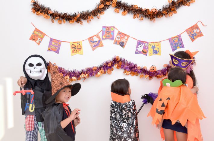 ハロウィンにはしゃぐ息子