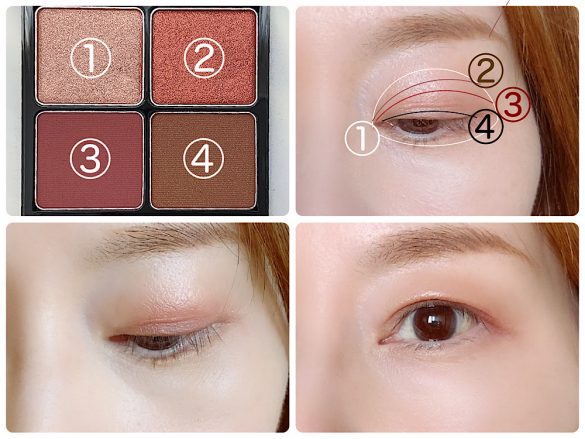 1~4を順に重ねる