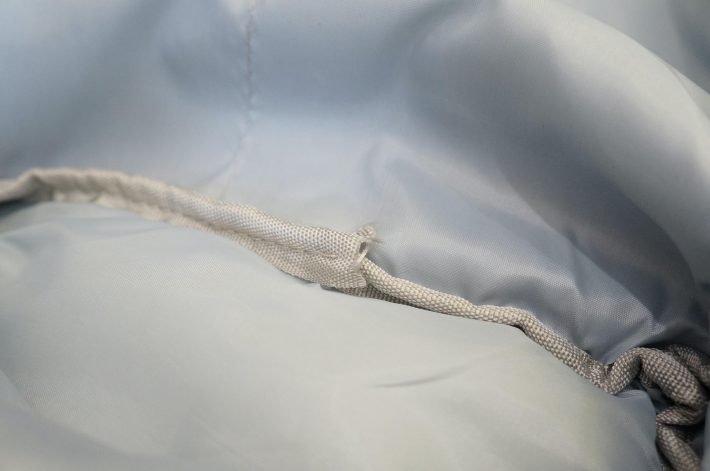 マチ部分のバイアステープ