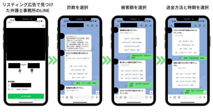 悪徳弁護士のLINEに登録したら