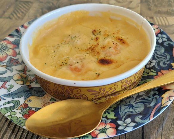 オマール香る海老ドリアは普通においしいけれど、香ばしさがやや足りない!?