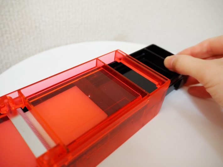 ホルダーを引き上げて、同じ過程の繰り返し