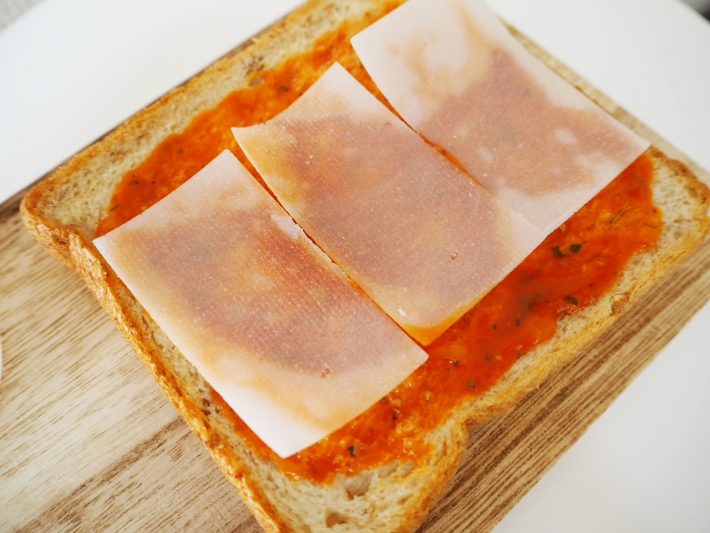 もちピザトーストを作ってみた