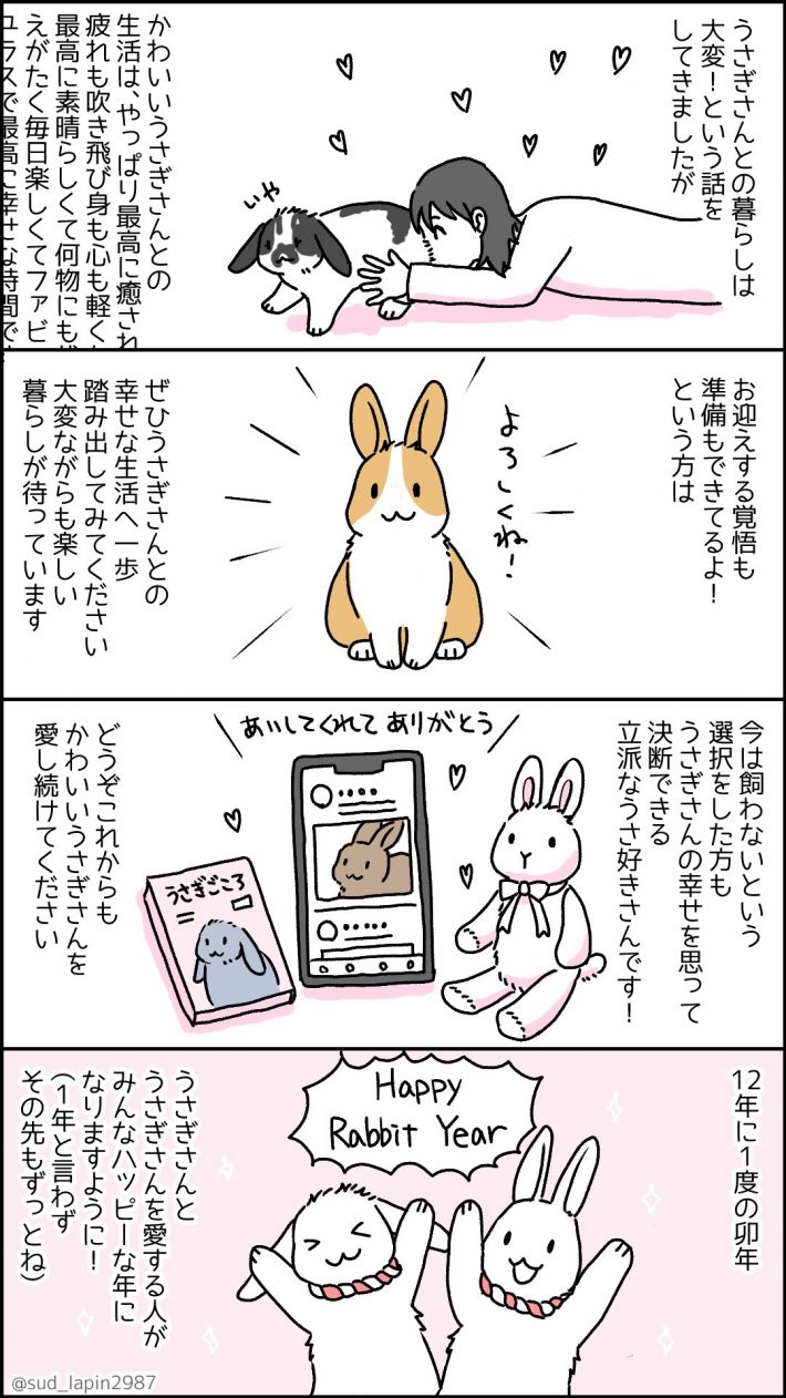 うさぎ飼うの大変マンガ10