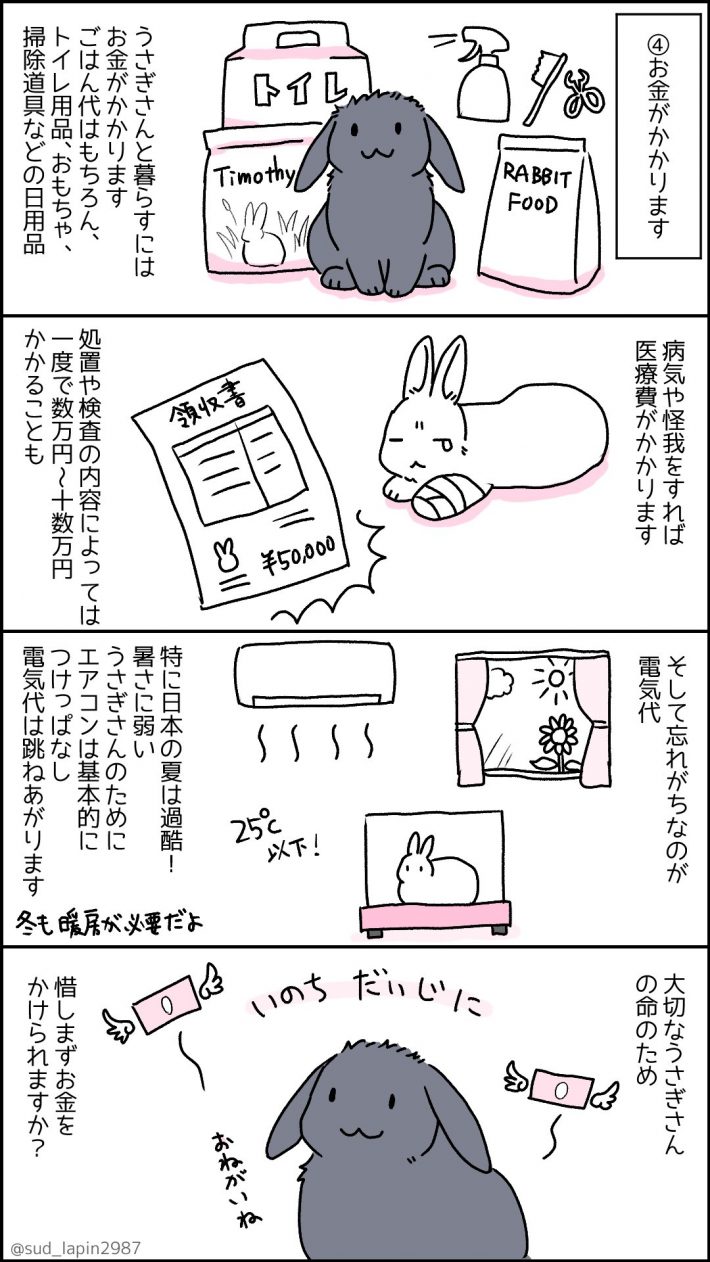 うさぎ飼うの大変マンガ5