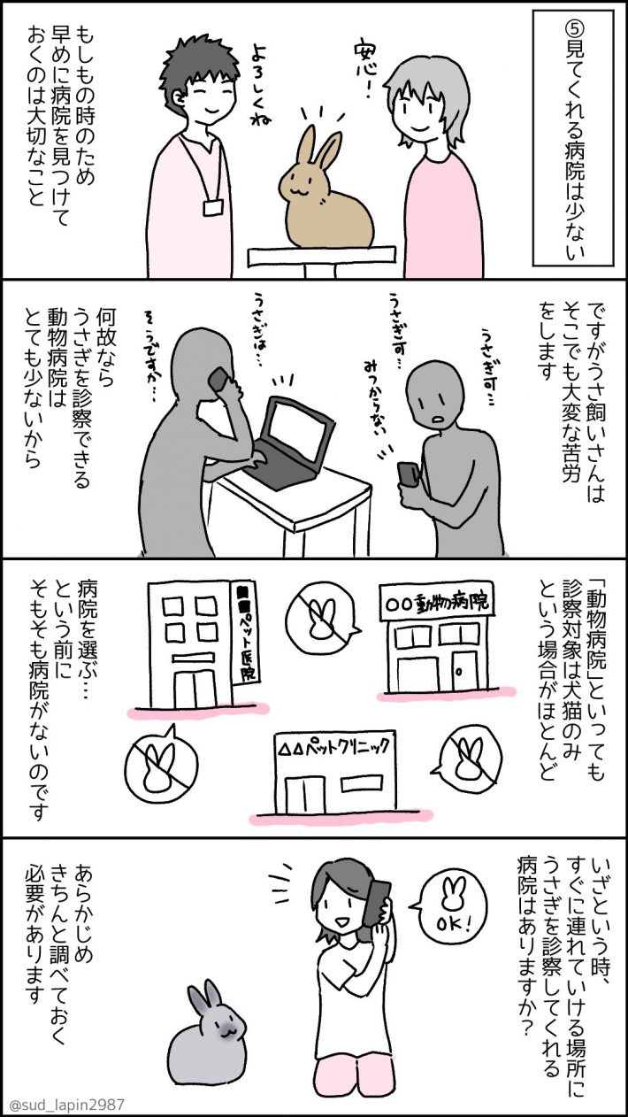 うさぎ飼うの大変マンガ7