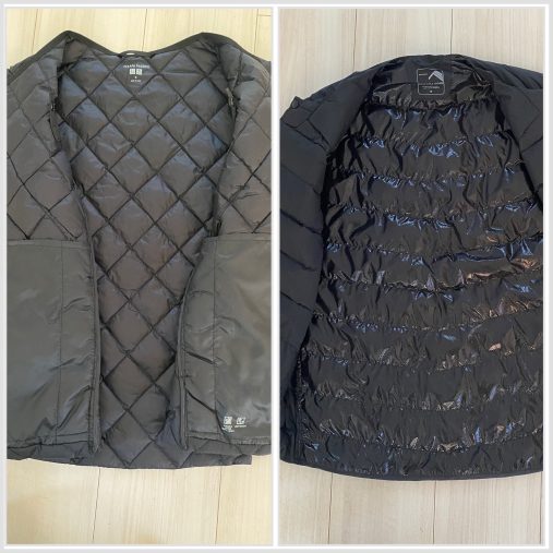 左：ユニクロ／右：ワークマン