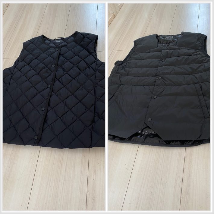 左：ユニクロ／右：ワークマン