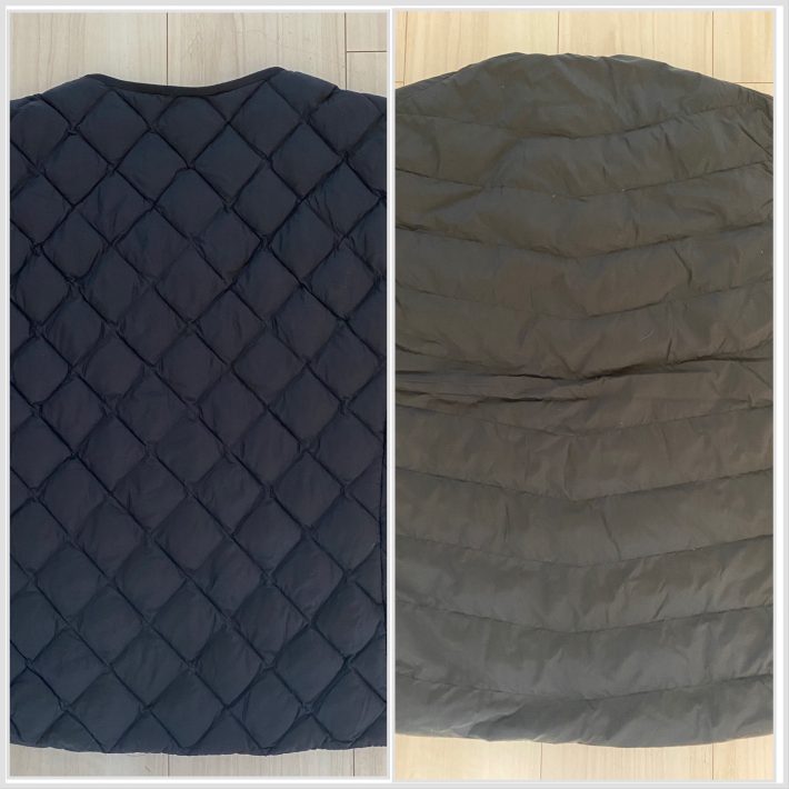 左：ユニクロ／右：ワークマン