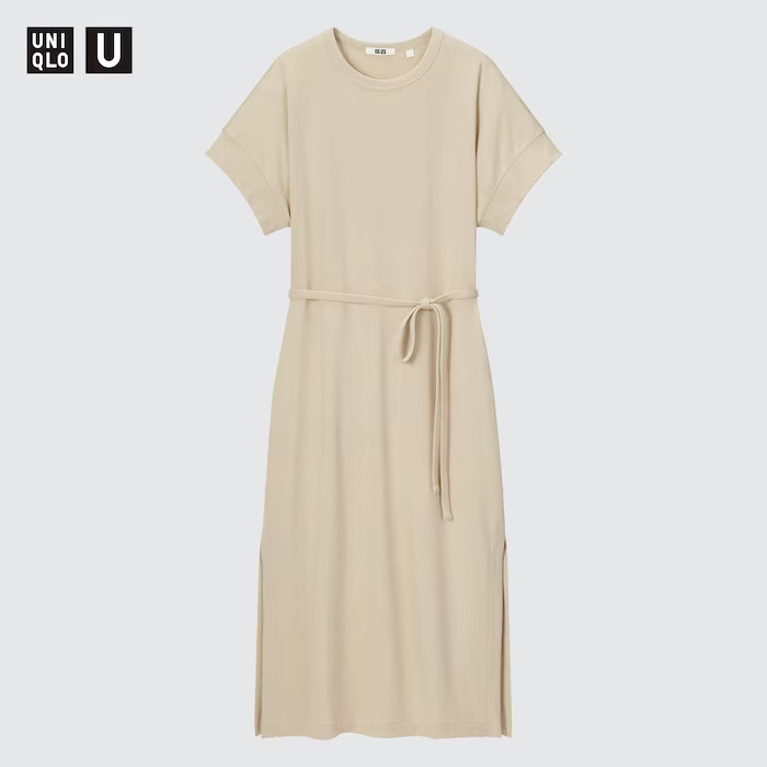 エアリズムコットンベルベットロングワンピース