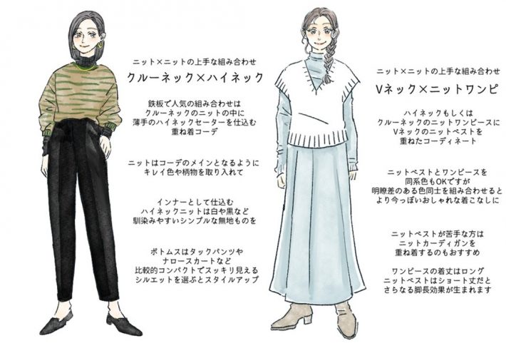 ニット×ニット