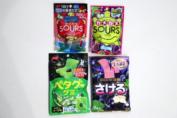 「カメカメサワーズグミ」や「ペタグミ」、「さけるグミ」