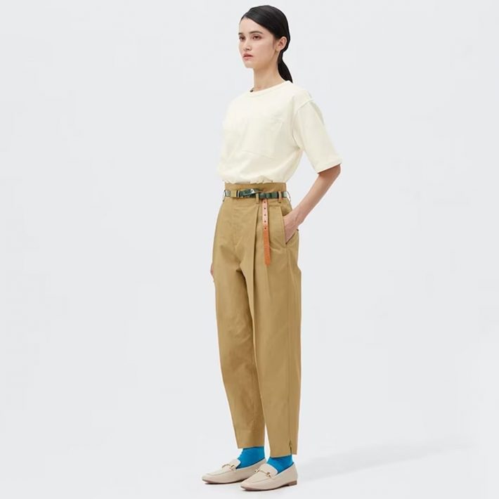 ワイドテーパードパンツ