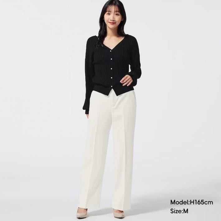 センタープレスストレートパンツ