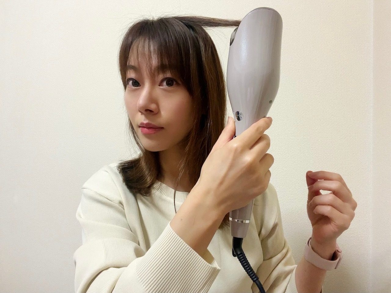 髪巻くのドヘタさんに、3COINS「自動ヘアアイロン」300円じゃないけど、超おすすめ « 女子SPA！