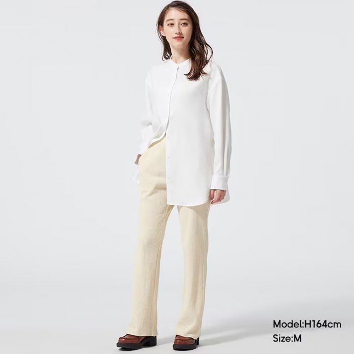 ワッフルフレアパンツ