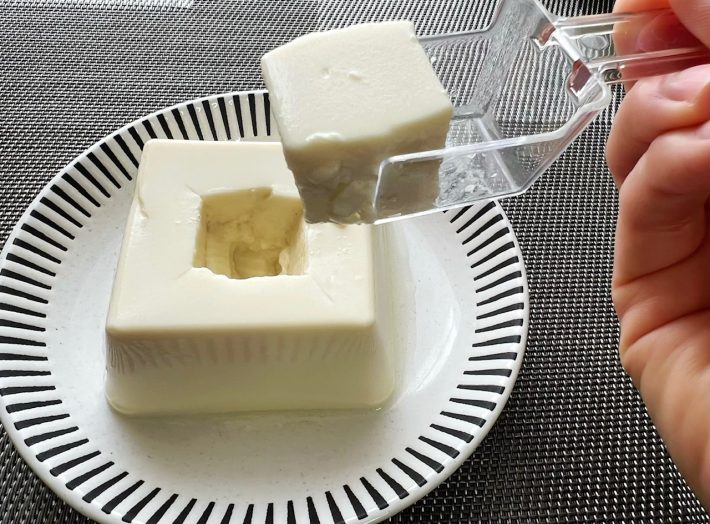 一気にすくい上げるのがコツ