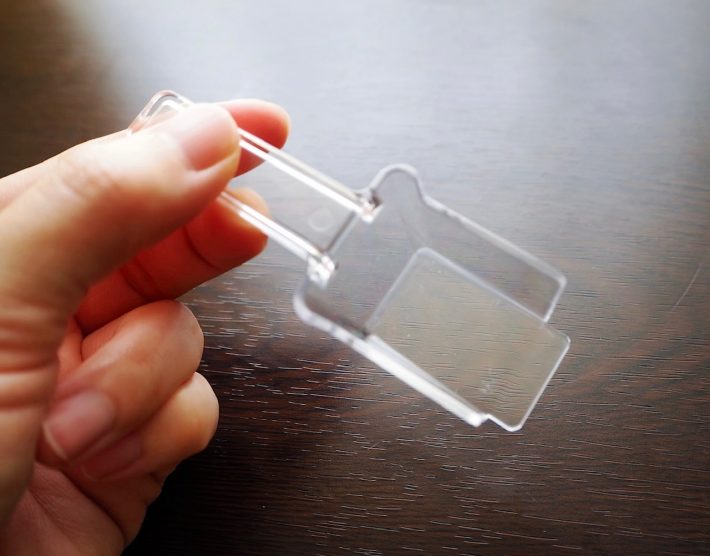 豆腐を正方形掘れるスプーン