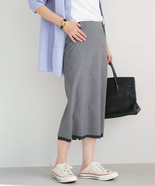 ロ―ウエストストレートスカート