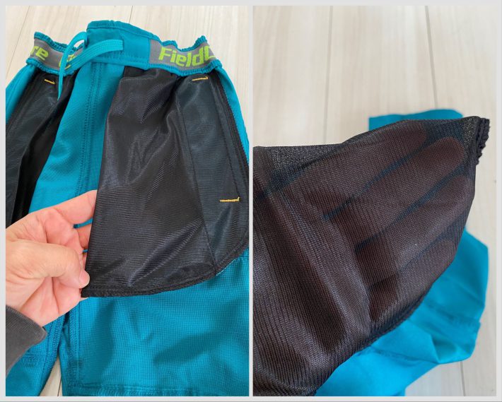 左：大き目のポケット　左：通気性がよさそう
