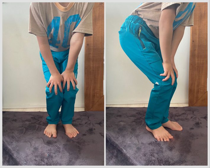 しゃがんでみると…