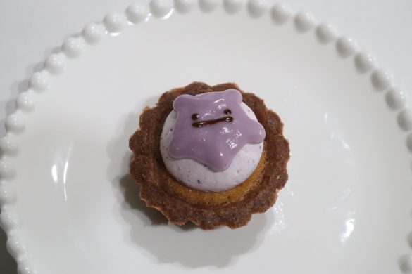 メタモンのブルーベリーホイップクリームのタルト