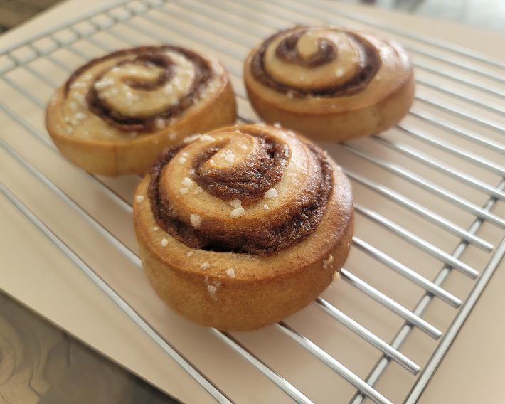 前夜に冷凍庫から取り出し、自然解凍した状態で180度14分焼いてみた