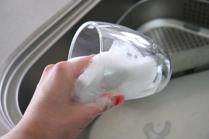 しっかりと硬さのあるスポンジ