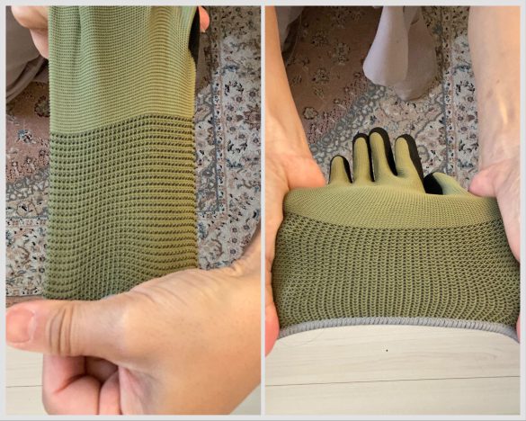 左：縦に伸ばしたところ　右：横に伸ばしたところ